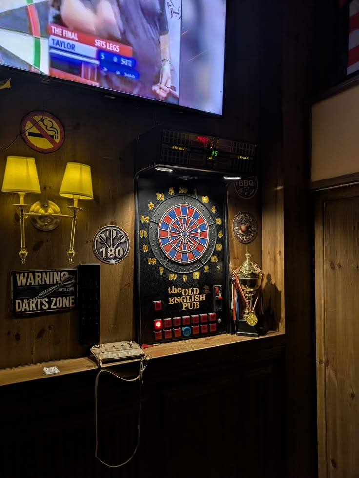 Classic English pub darts board